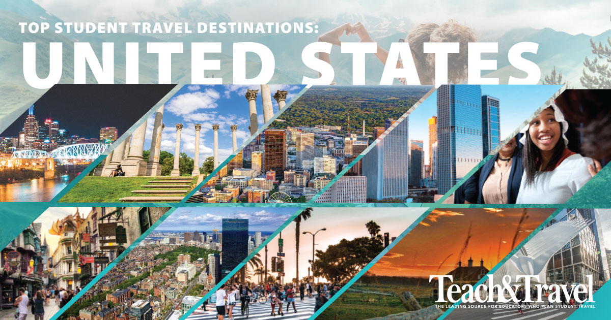 Top 10 UNITED STATES STUDENT TRAVEL DESTINATIONS
